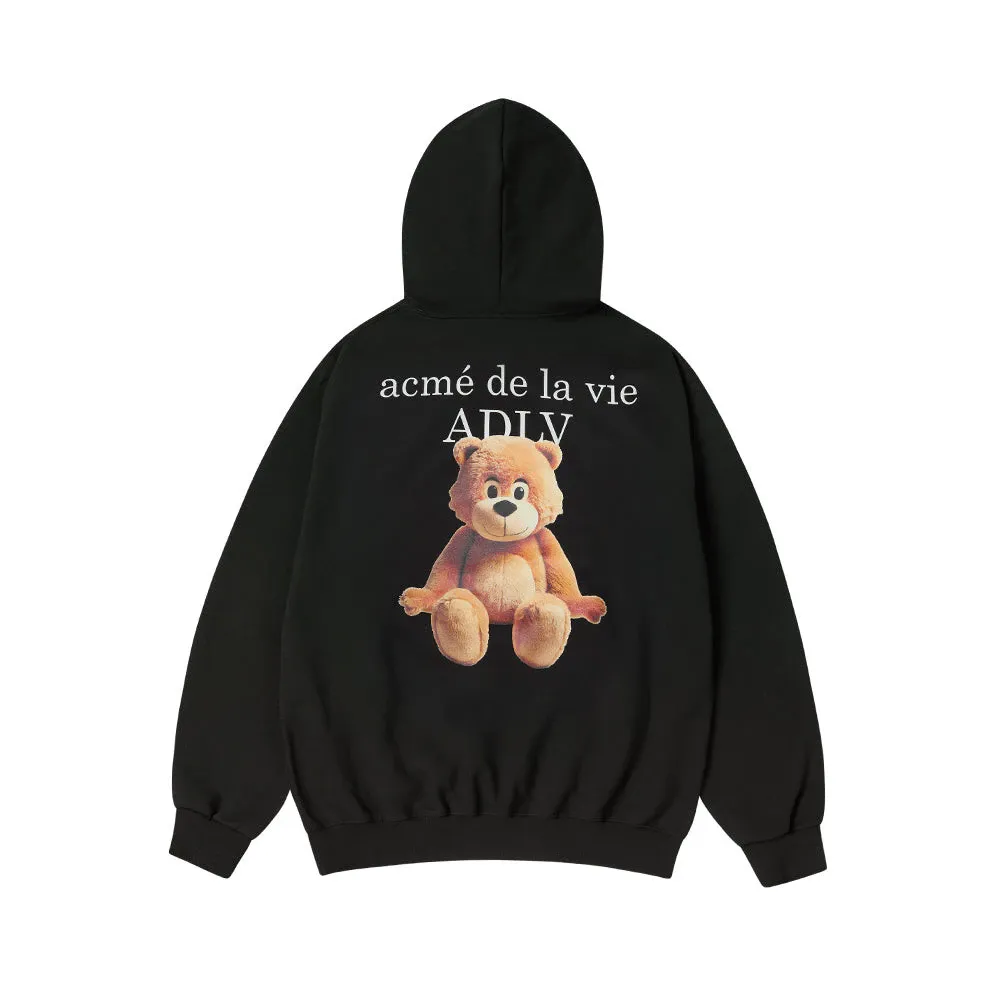 [ADLV] Ac Bear Basic Logo Hoodie Black